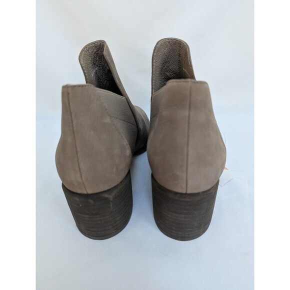 EILEEN FISHER Bayo-TN Drizzle Ankle Leather Block Heel Bootie Women's Sz 7 - Picture 4 of 6